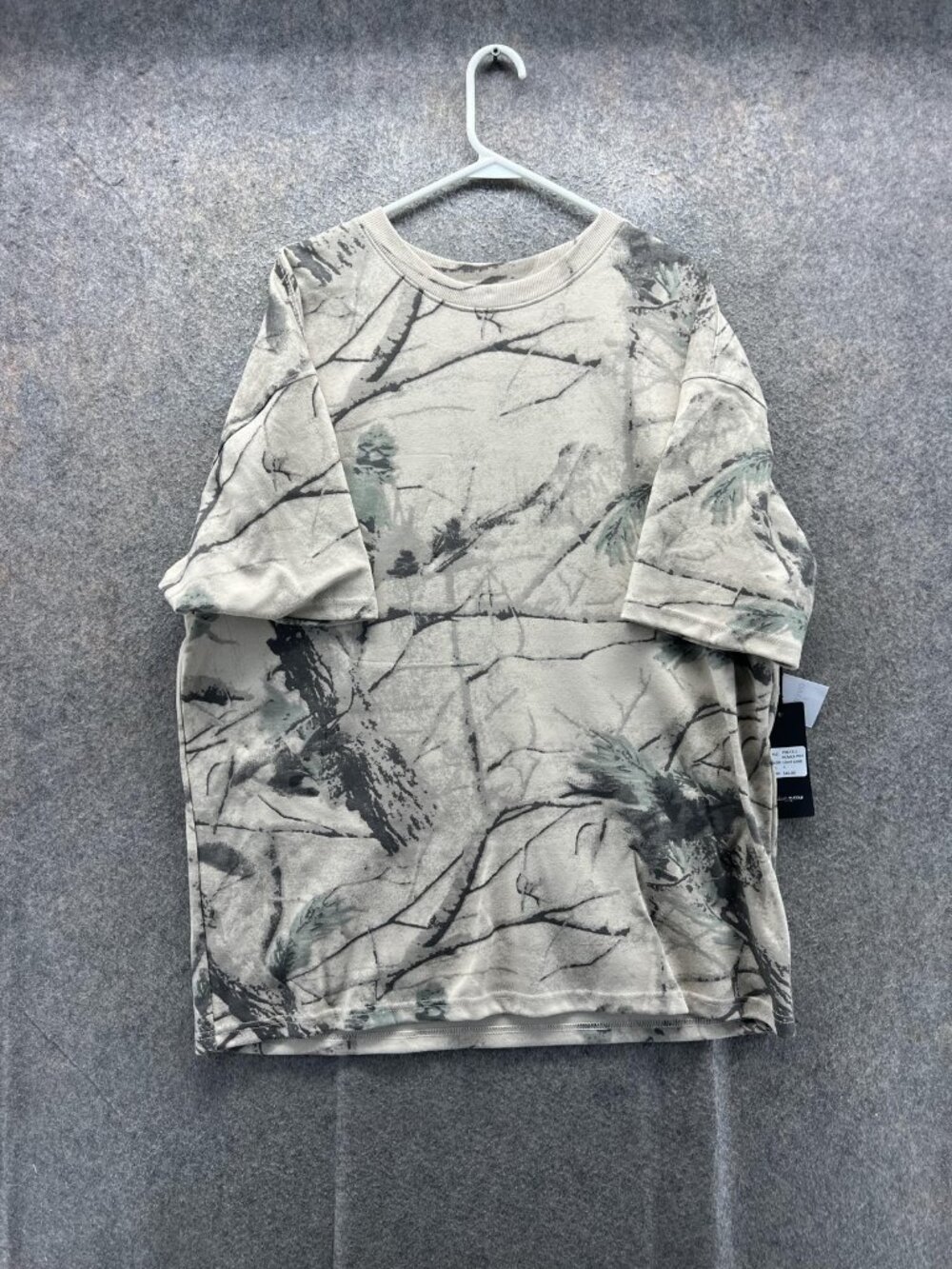 Public Supply Shirt Mens Large Beige Light Sand Camo Tagless Cotton Tee Casual